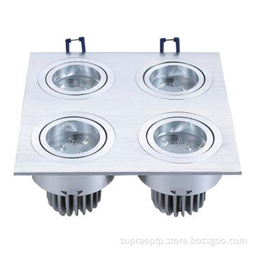 4x3W LED Ceiling light with CE/RoHS marks, 90lm/W, high power, 12W